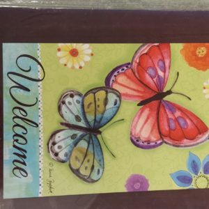 Spiritied Butterflies Spring House Flag by Briarwood Lane
