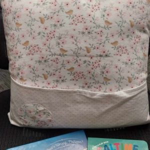 Travel Pillow – Floral Pattern w/ Books