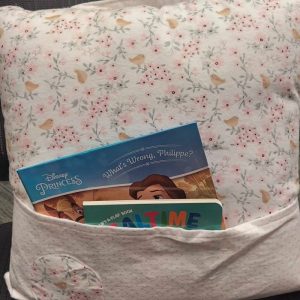 Travel Pillow – Floral Pattern w/ Books